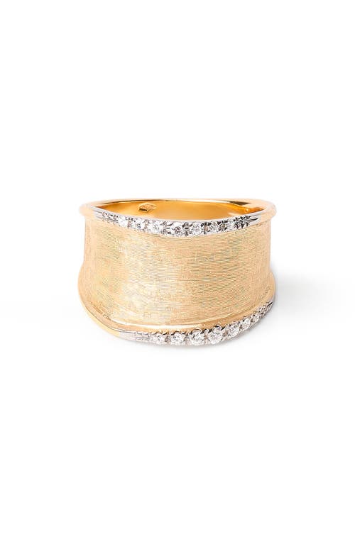 Marco Bicego Lunaria 18k Yellow Gold & Diamond Small Ring In Yellow Gold
