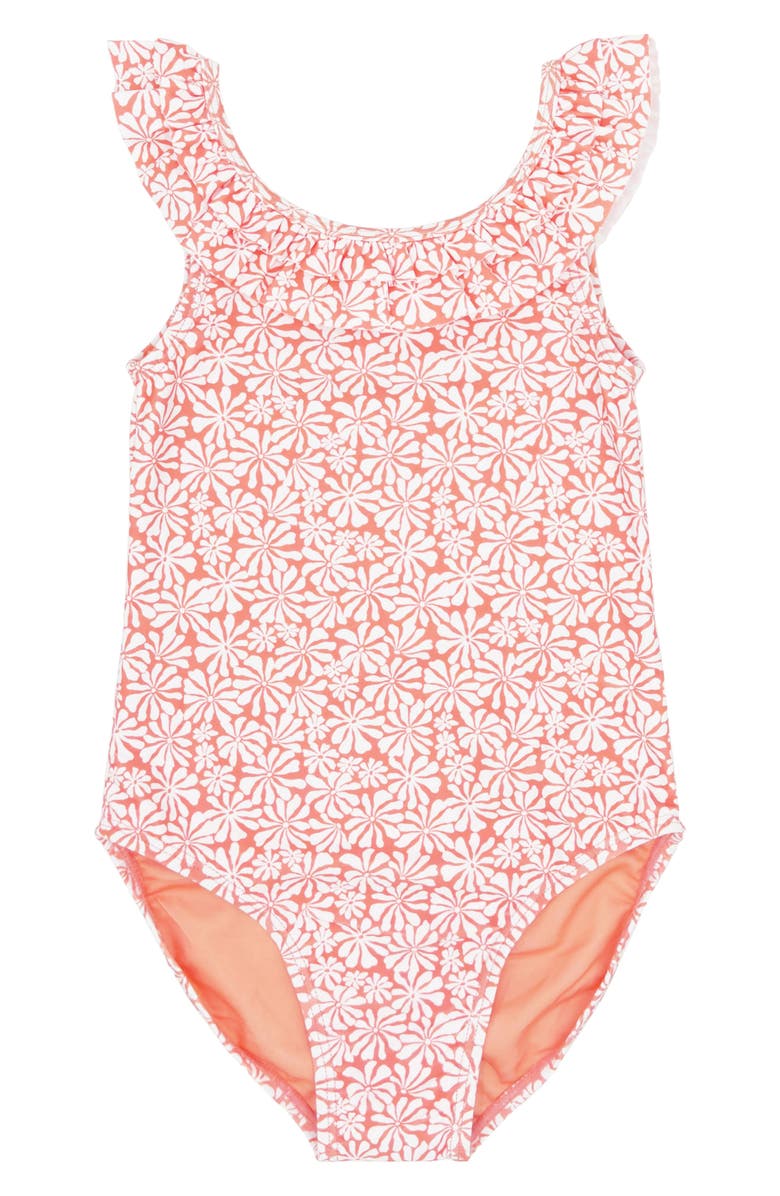Feather 4 Arrow Kids' Vacay Ruffle One-Piece Swimsuit, Main, color, 