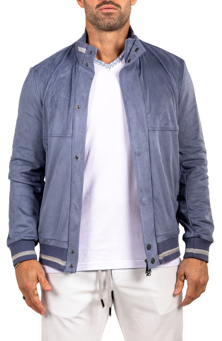 Maceoo Bomber Jacket, Main, color, Blue