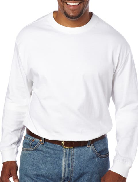 Big & Tall Moisture-Wicking Long-Sleeve T-Shirt
