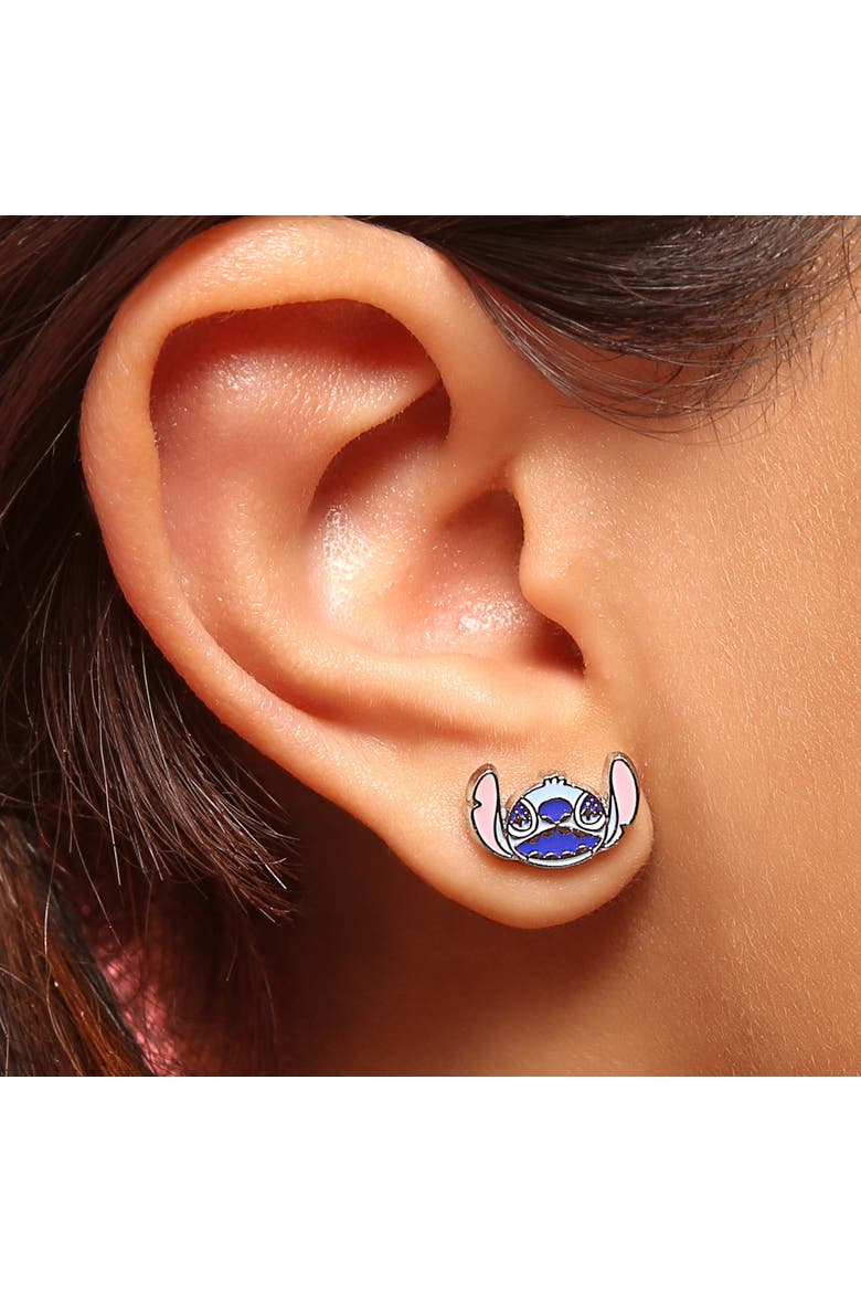 Lilo and Stitch 12 Pairs Earring Set, Alternate, color, pink, blue