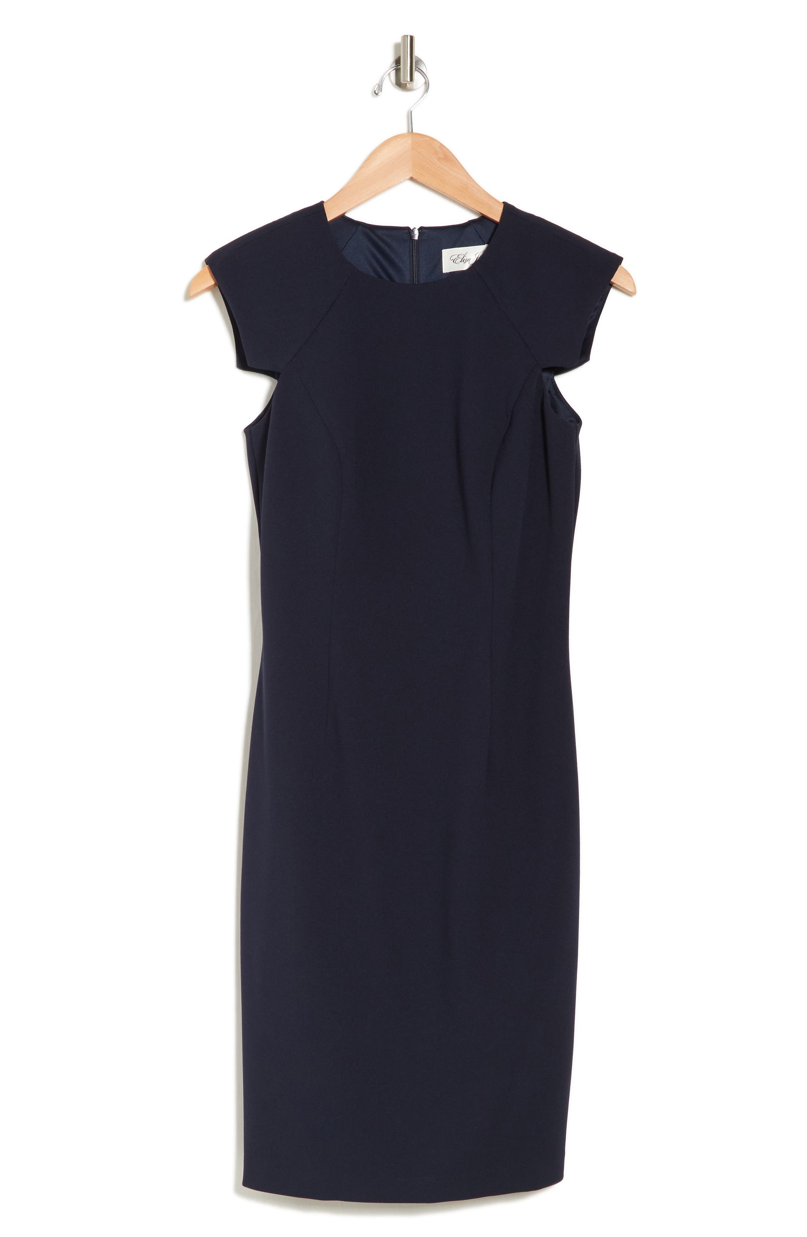 Eliza J Cap Sleeve Crepe Bodycon Dress (Women) | Nordstromrack