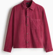 H&M Relaxed-fit boxy corduroy shirt
