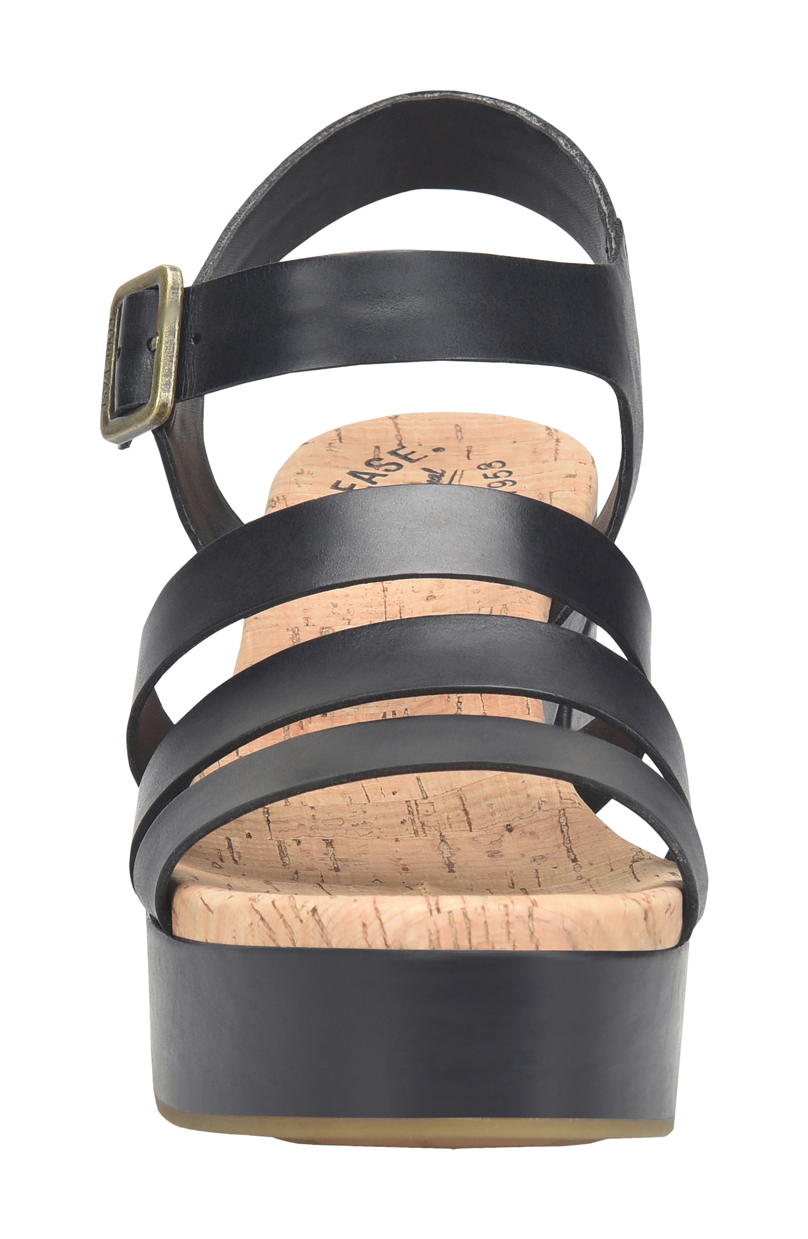 Kork-Ease<sup>®</sup> Pasha Ankle Strap Platform Sandal, Alternate, color, Black