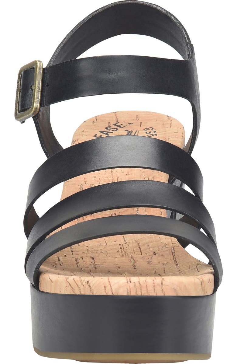 Kork-Ease<sup>®</sup> Pasha Ankle Strap Platform Sandal, Alternate, color, Black Leather