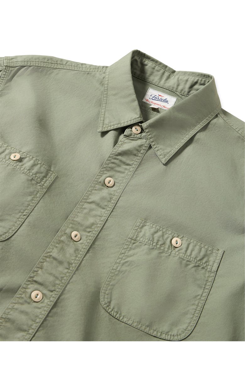 Fortela Work Shirt with Patch Pockets, Alternate, color, Green
