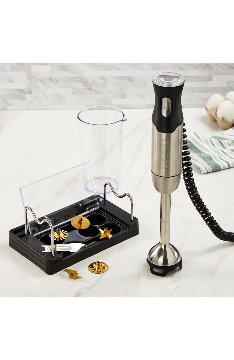 BergHOFF X5 Pro Handheld Food Processor 10-Piece Set, Alternate, color, Black