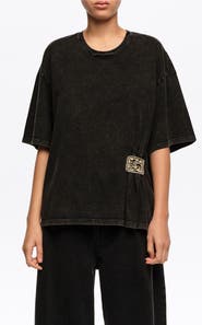 Bimba y Lola Ruched T-Shirt With Custom Label