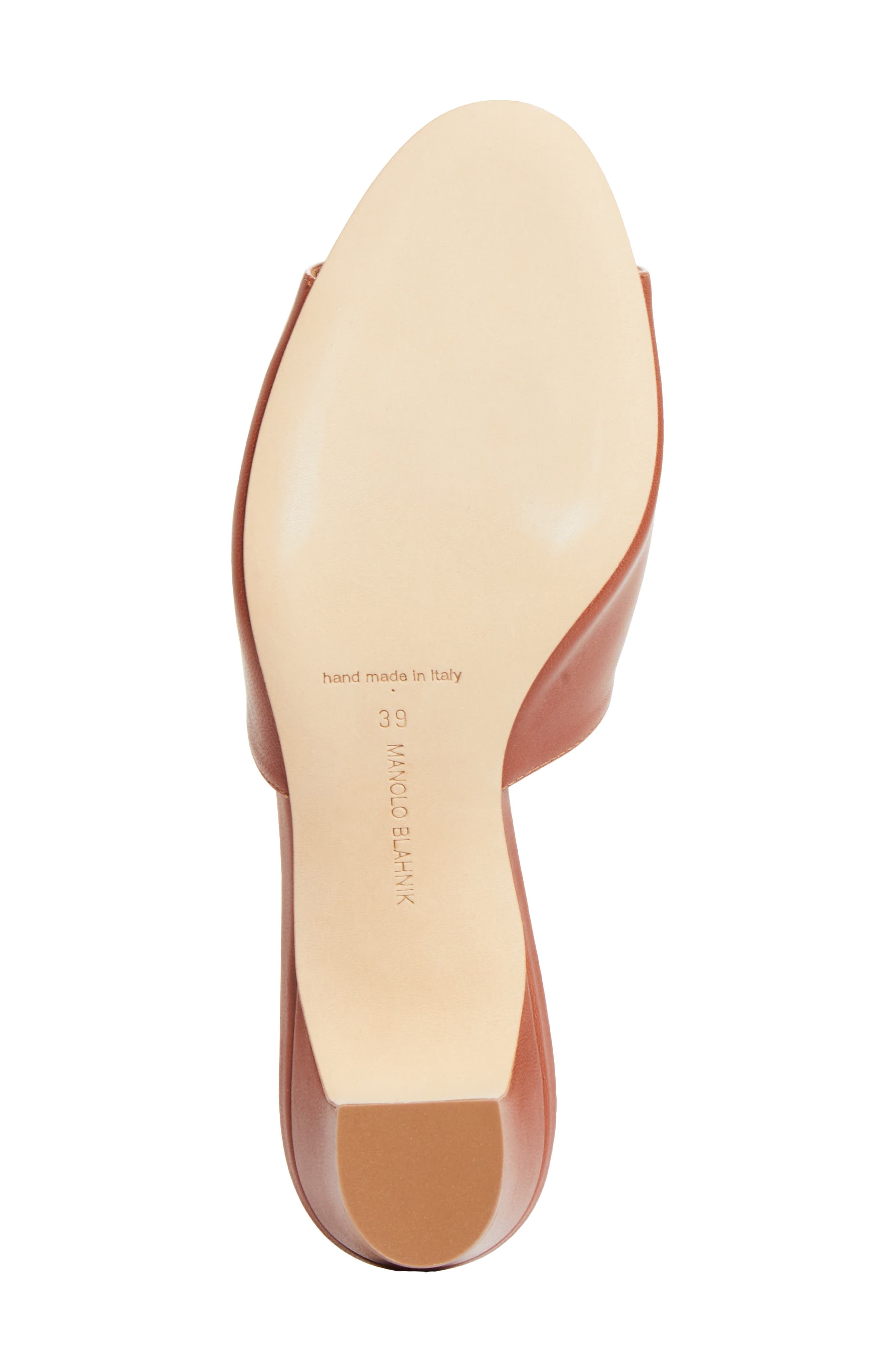 Rapallarbar Block Heel Slide Sandal, Alternate, color, BROWN