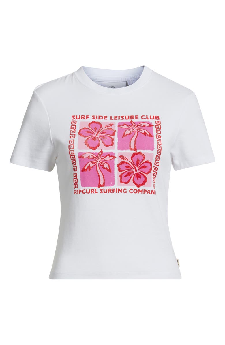 Rip Curl Surf Side Fitted T-Shirt, Alternate, color, Optical White