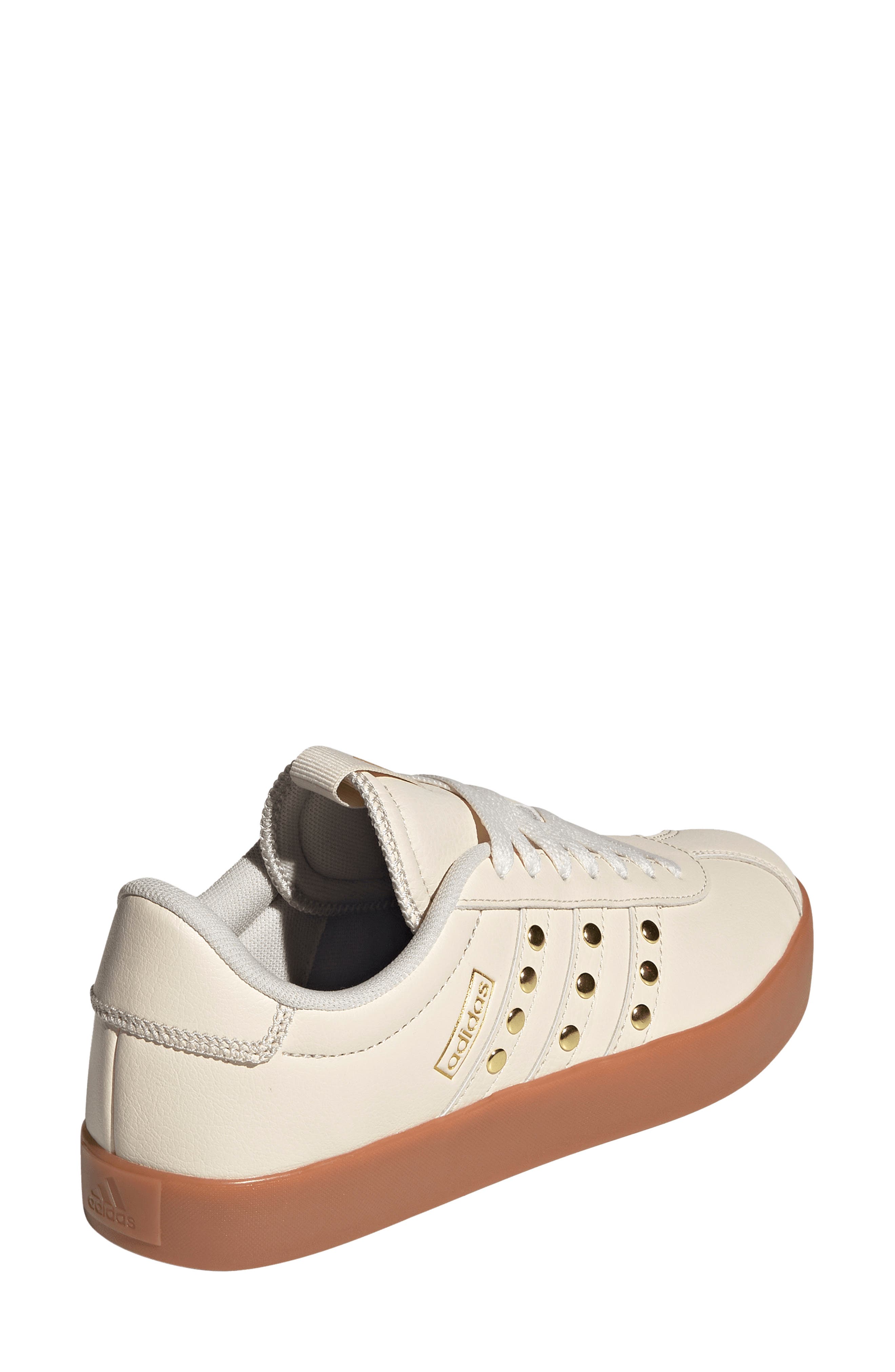 adidas VL Court 3.0 Sneaker, Alternate, color, Wonder White/ White/ Gold