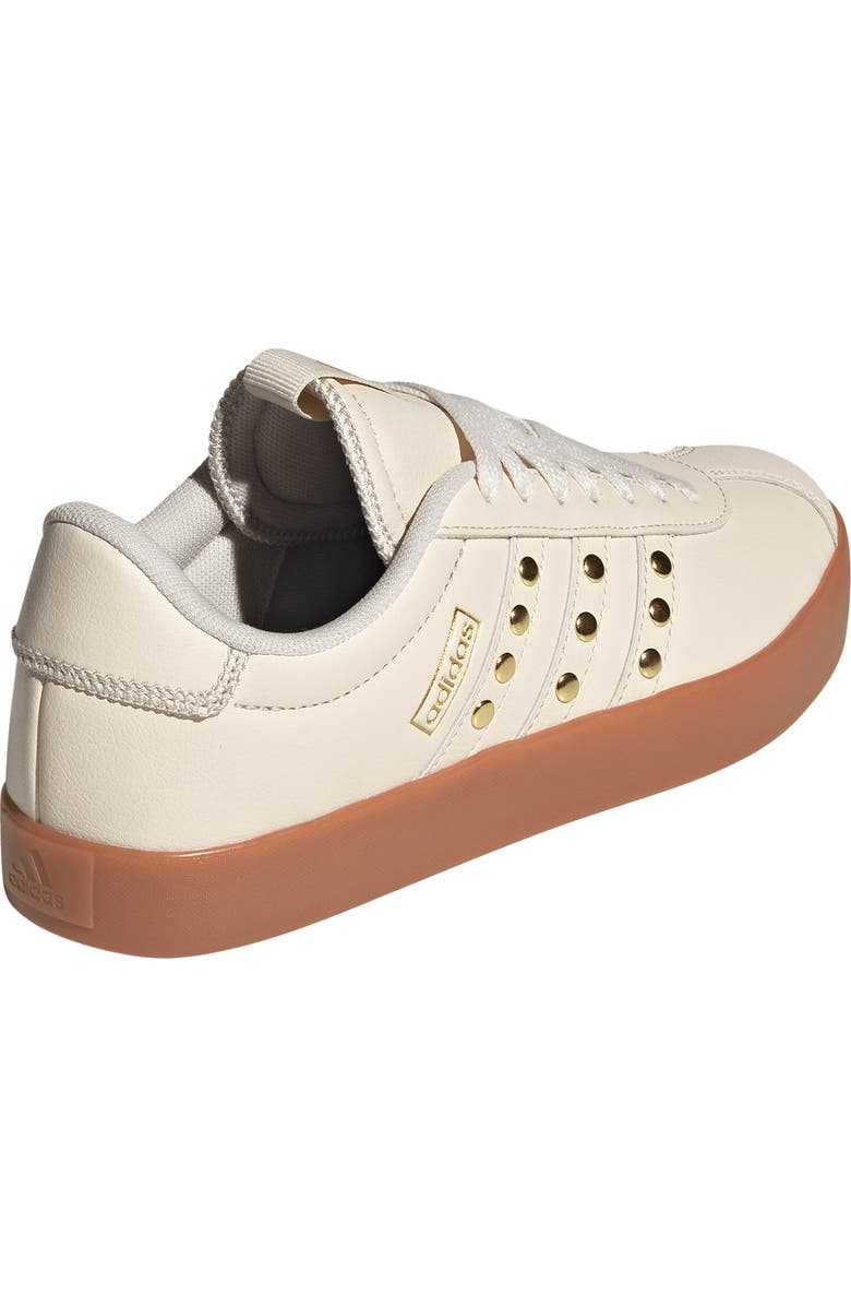 adidas VL Court 3.0 Sneaker, Alternate, color, Wonder White/ White/ Gold