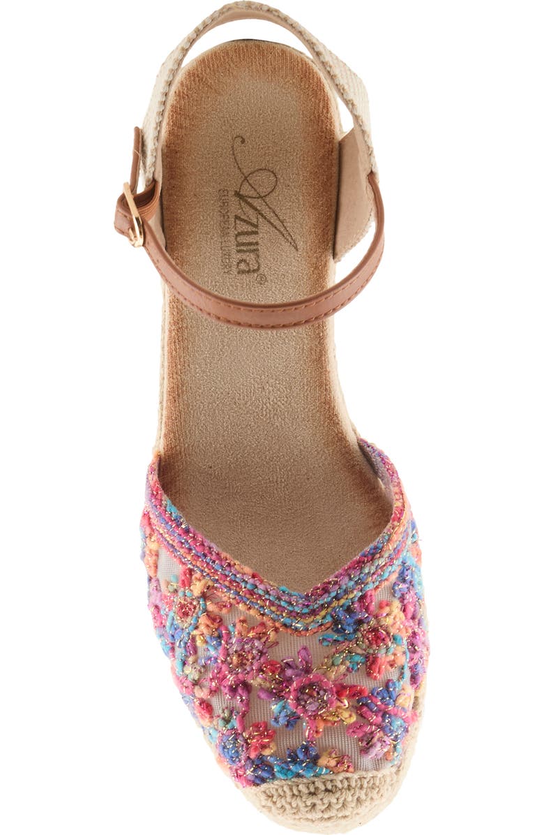 AZURA BY SPRING STEP Queridita Espadrille Platform Wedge, Alternate, color, Rainbow