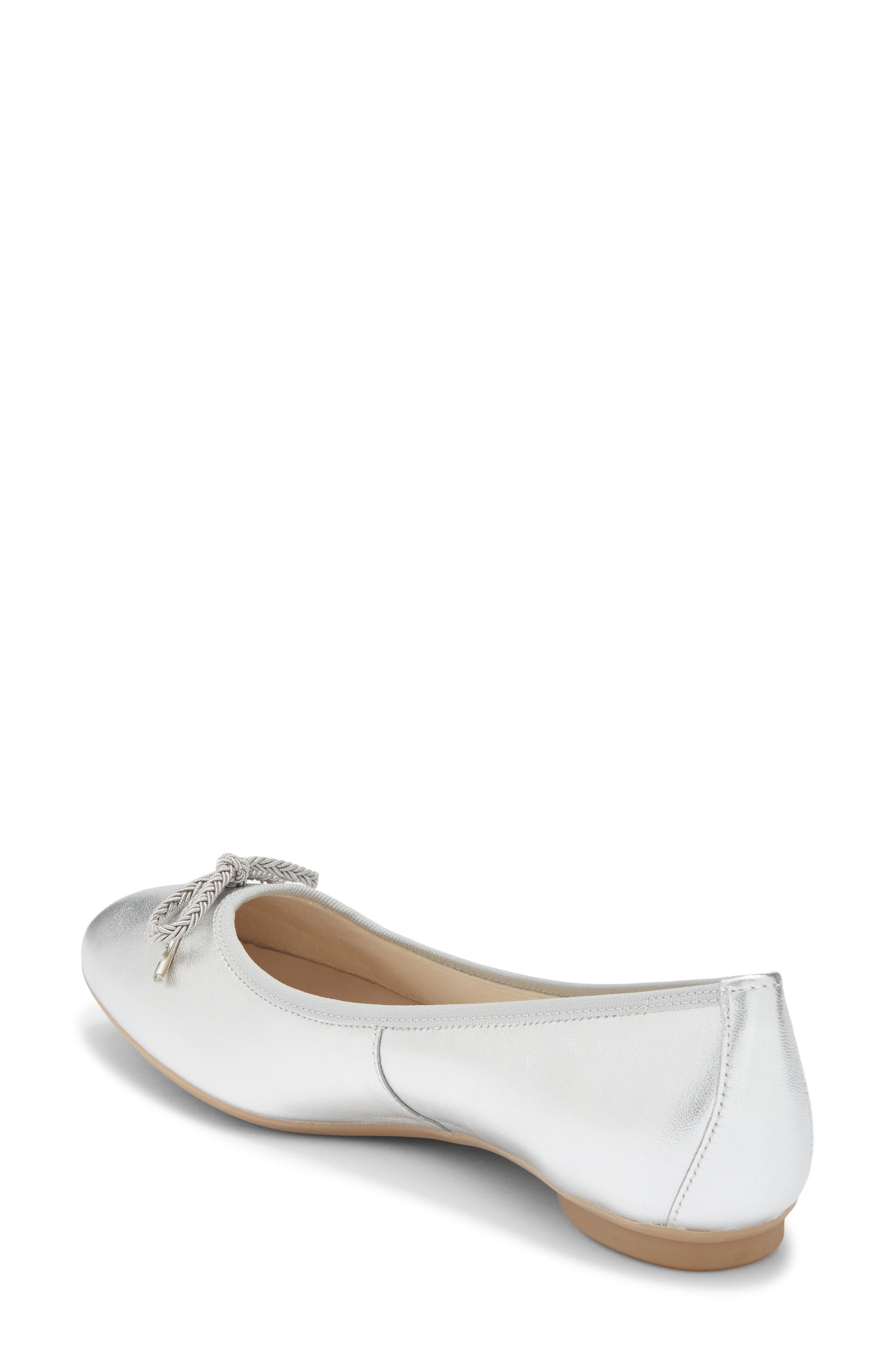 Paul Green Rylan Ballet Flat, Alternate, color, Aluminum Metallic Nappa