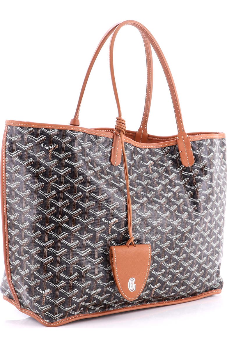 Pre-Owned Goyard Anjou Reversible Tote Coated Canvas PM, Alternate, color, Brown