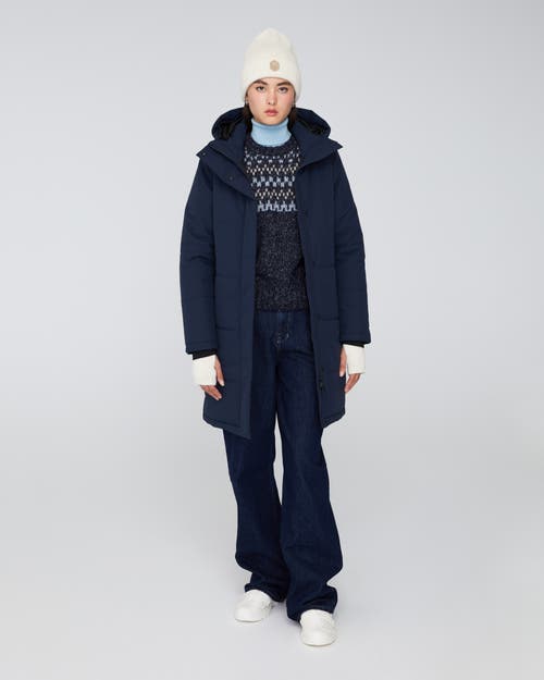 Quartz Co. Madeline | Hooded Insulated Winter Jacket In True Navy