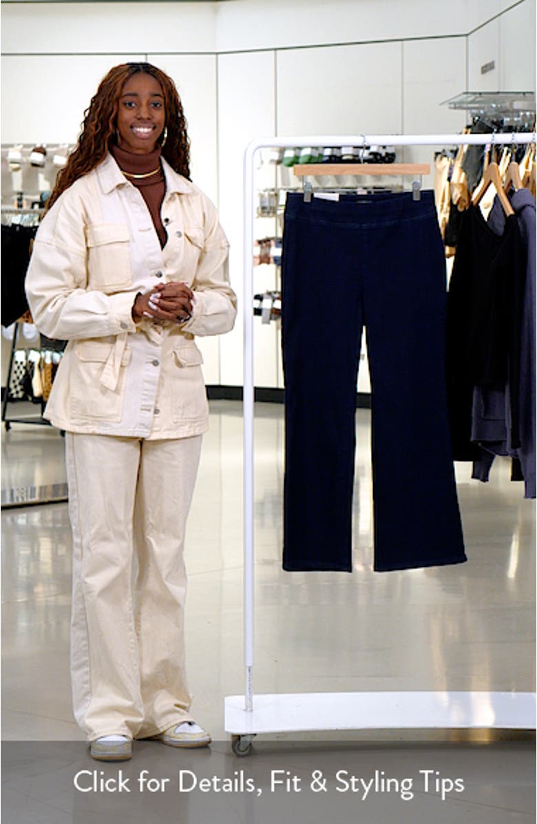 Pull-On High Waist Flare Jeans, sales video thumbnail
