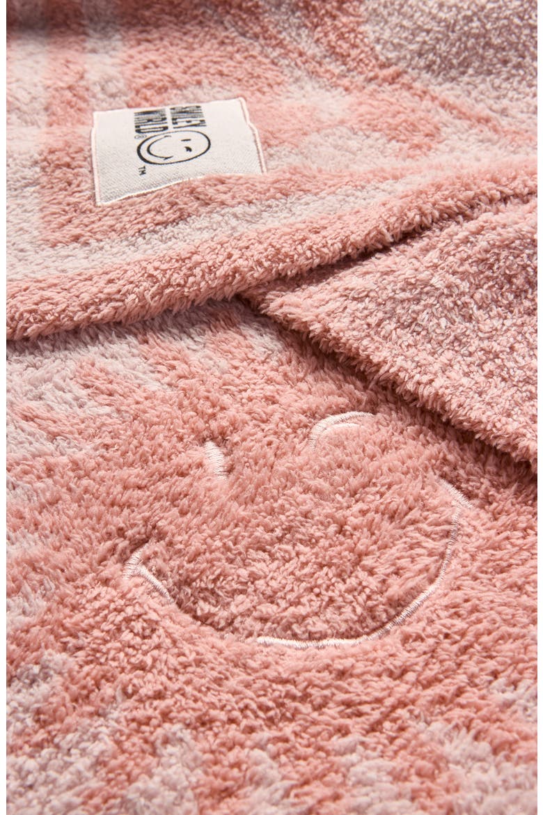 x Smileyworld CozyChic® Stroller Blanket, Alternate, color, DUSTY CORAL MULTI