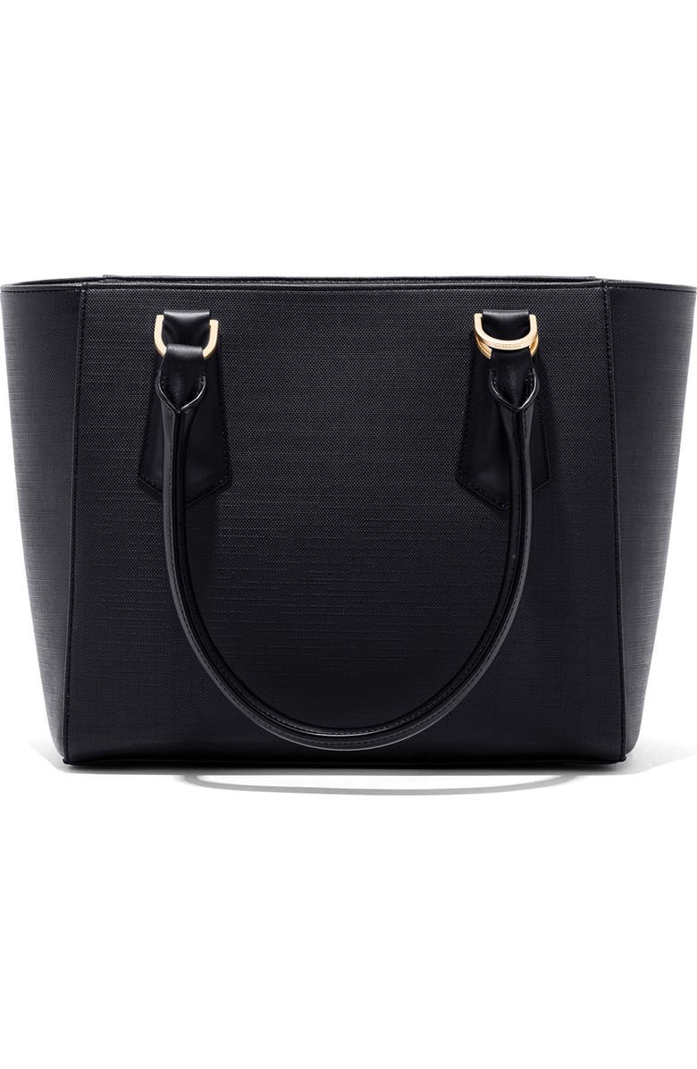 Dagne Dover Signature Midi Coated Canvas Tote, Alternate, color,