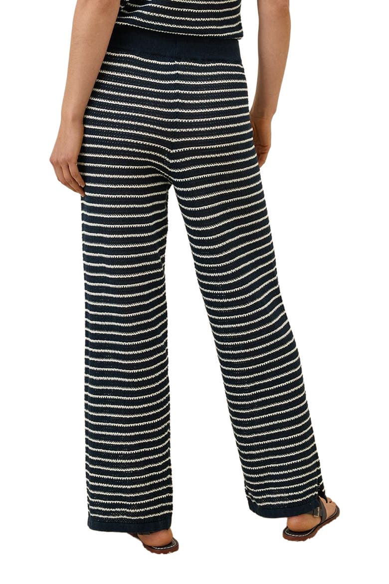Beachside Linen Pant Made with Organic Cotton, Alternate, color, Capri Stripe