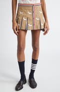 Thom Browne Hector Pleated Corduroy Miniskirt