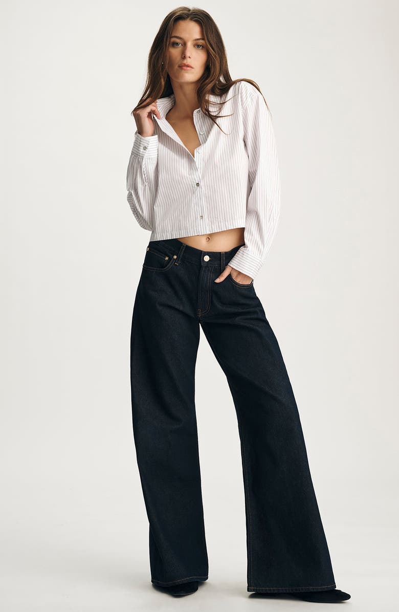 Mavi Jeans Stripe Button-Up Shirt, Alternate, color, 