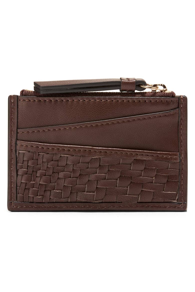 Ivy Leather Card Case, Alternate, color, MADEIRA BROWN