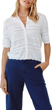 Bella Dahl Stitch Short Sleeve Shirt