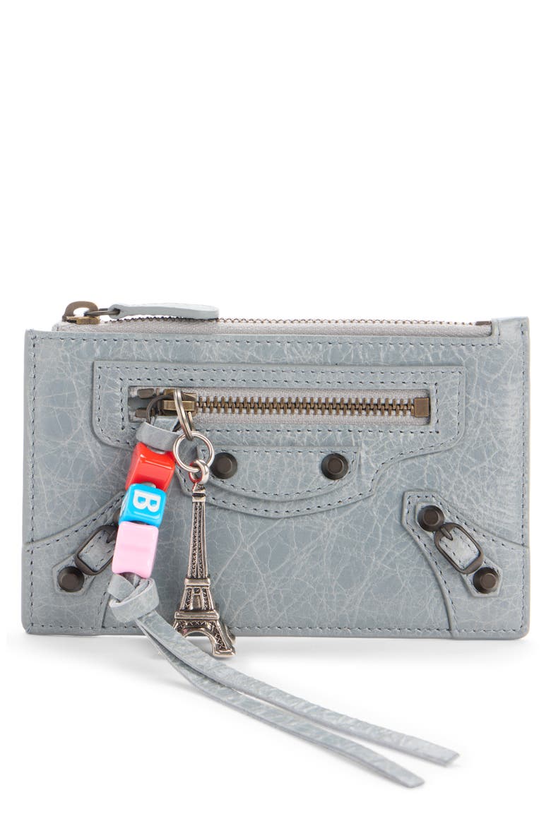 Le City Long Coin & Card Holder, Main, color, BLUE GREY
