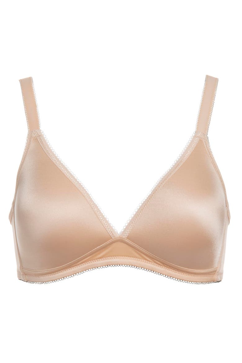 Sara Wire-Free Soft Cup T-Shirt Everyday Comfort Bra with Memory Foam Cups, Alternate, color, Latte