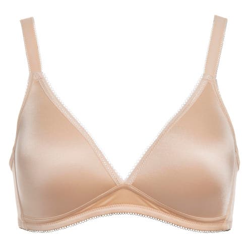 Dominique Intimates Sara Wire-free Soft Cup T-shirt Everyday Comfort Bra With Memory Foam Cups In Brown