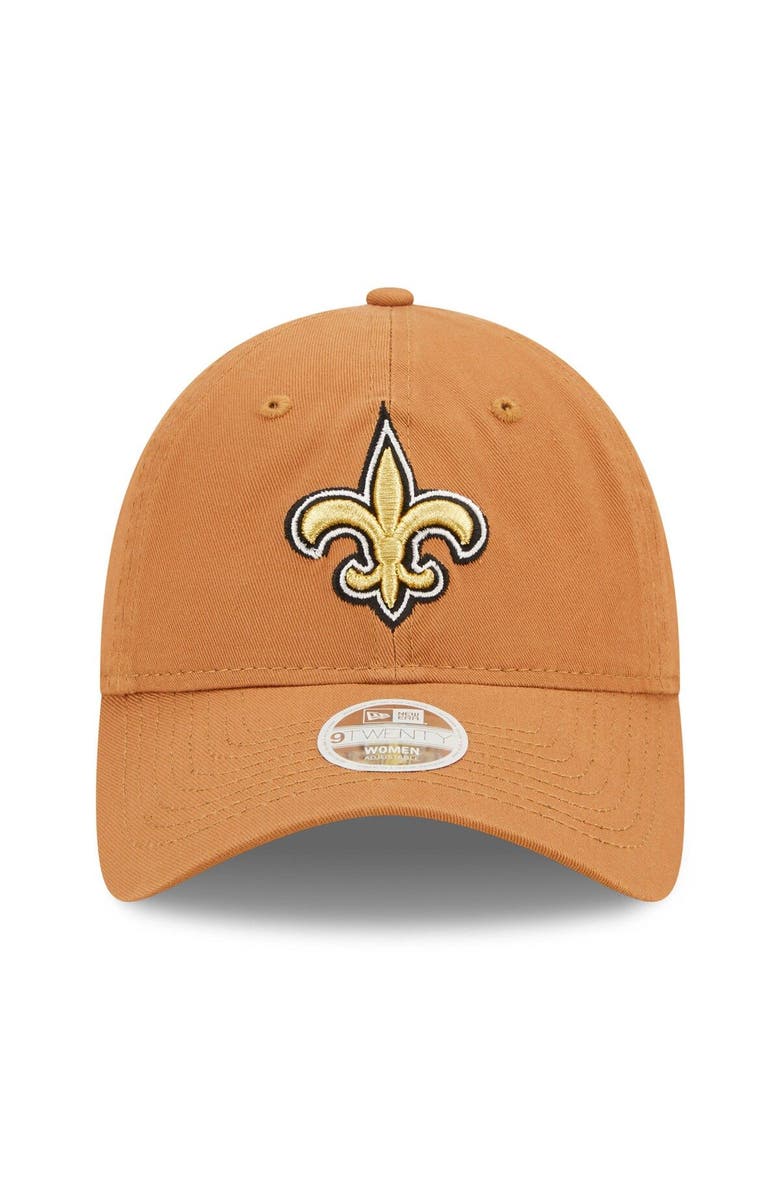 New Era Women's New Era Brown New Orleans Saints Core Classic 2.0 9TWENTY Adjustable Hat, Alternate, color, 