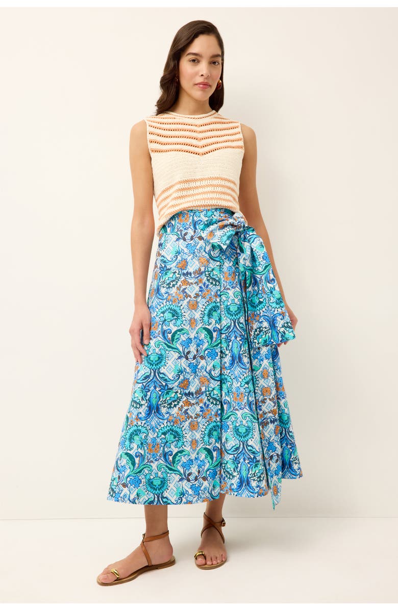 Marie Oliver Estine Wrap Skirt, Alternate, color, Chateau
