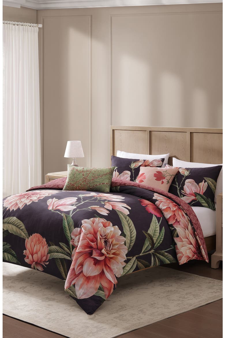 Blush Serenade 5-Piece Comforter Set, Alternate, color, PURPLE