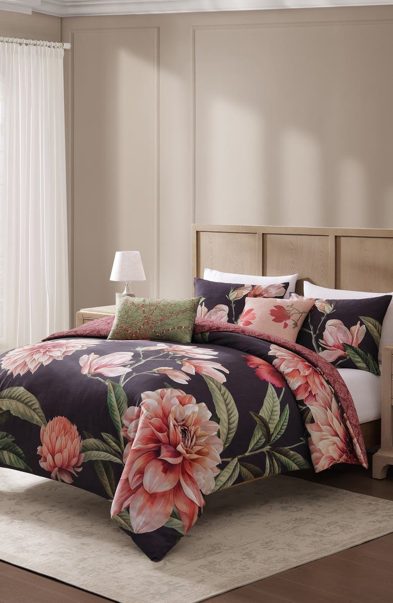 Bebejan Blush Serenade 5-Piece Comforter Set, Alternate, color, Purple