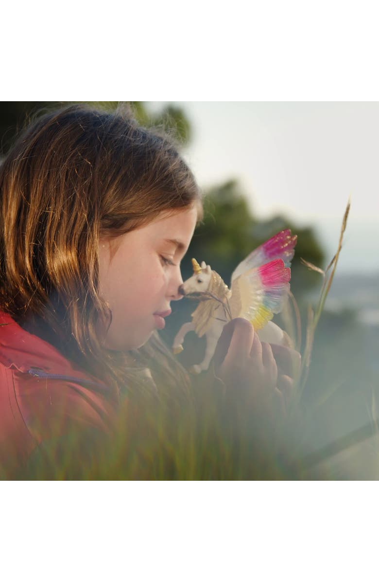 Schleich Bayala Winged Rainbow Unicorn, Multicolor, Kids 5+, Alternate, color, Multicolored