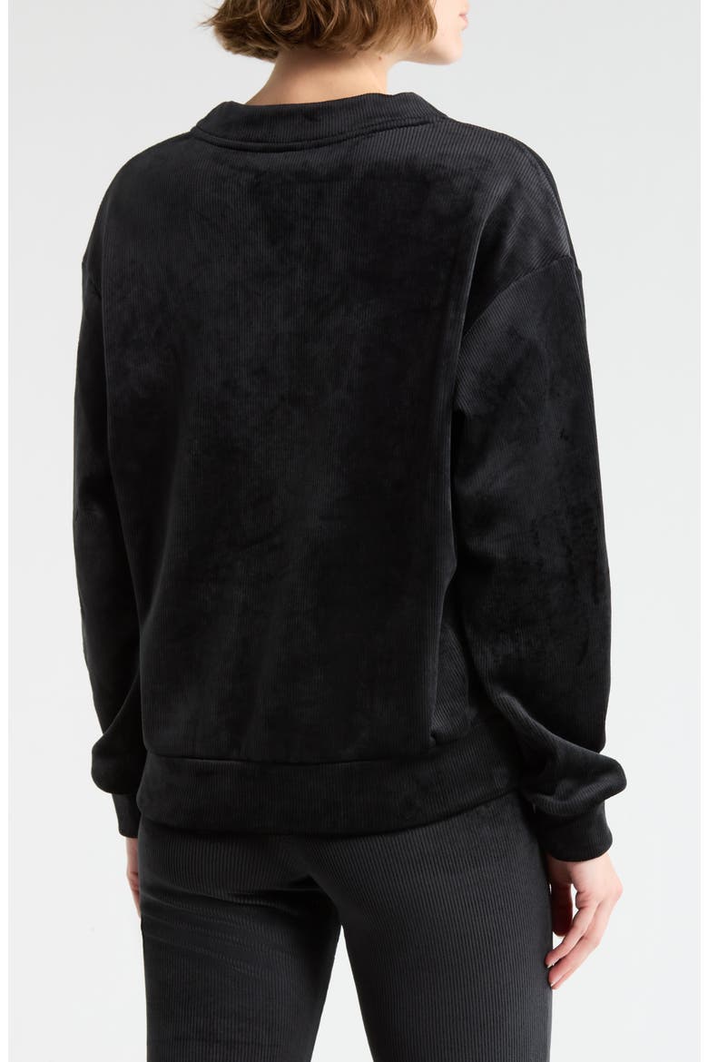Dreamy Rib Coffee Run Sweatshirt, Alternate, color, BLACK