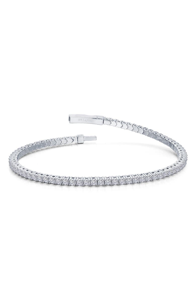 Lafonn Flexible Simulated Diamond Tennis Bracelet, Main, color,