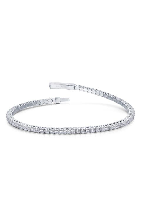 Flexible Simulated Diamond Tennis Bracelet