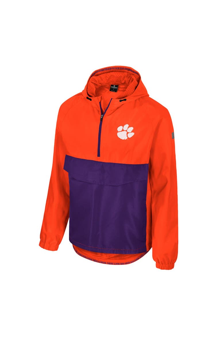 Men's Colosseum  Orange Clemson Tigers Reloaded Anorak Half-Zip Jacket, Alternate, color, Orange
