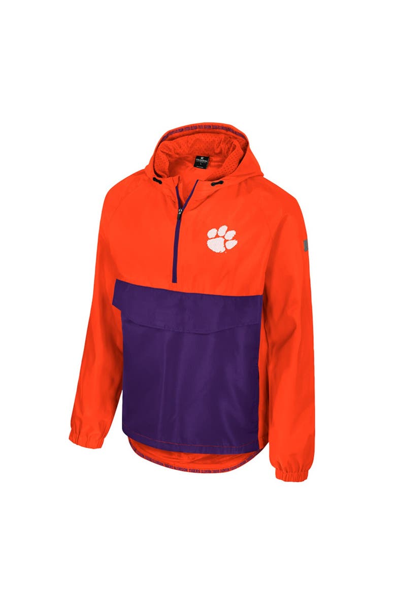 COLOSSEUM Men's Colosseum Orange Clemson Tigers Reloaded Anorak Half-Zip Jacket, Alternate, color, Orange