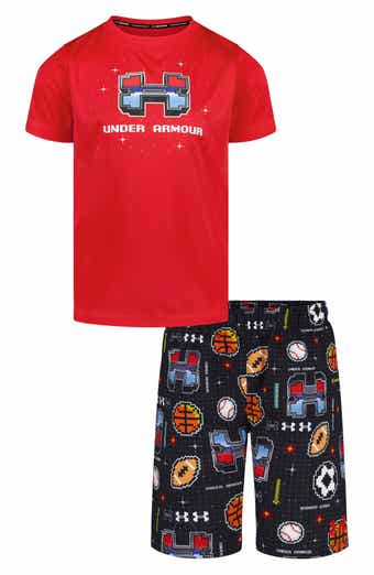 Under Armour Kids' Gamer Mode UPF 50+ T-Shirt & Swim Shorts Set