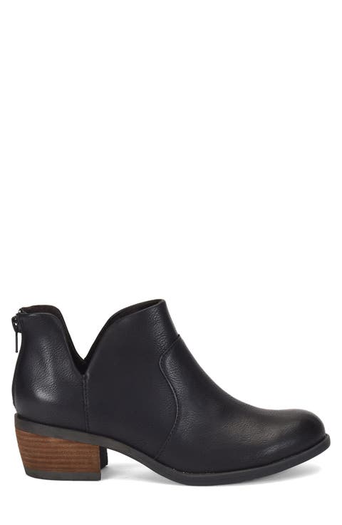 B O C by Born Lucy Notched Topline Block Heel Bootie (Women)