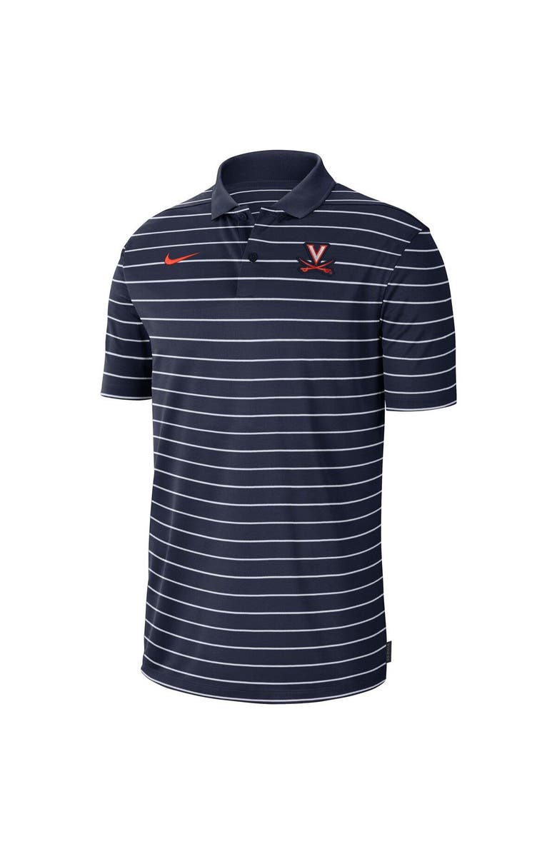 Nike Men's Nike Navy Virginia Cavaliers Icon Victory Coaches 2023 Early Season Performance Polo, Alternate, color, Navy