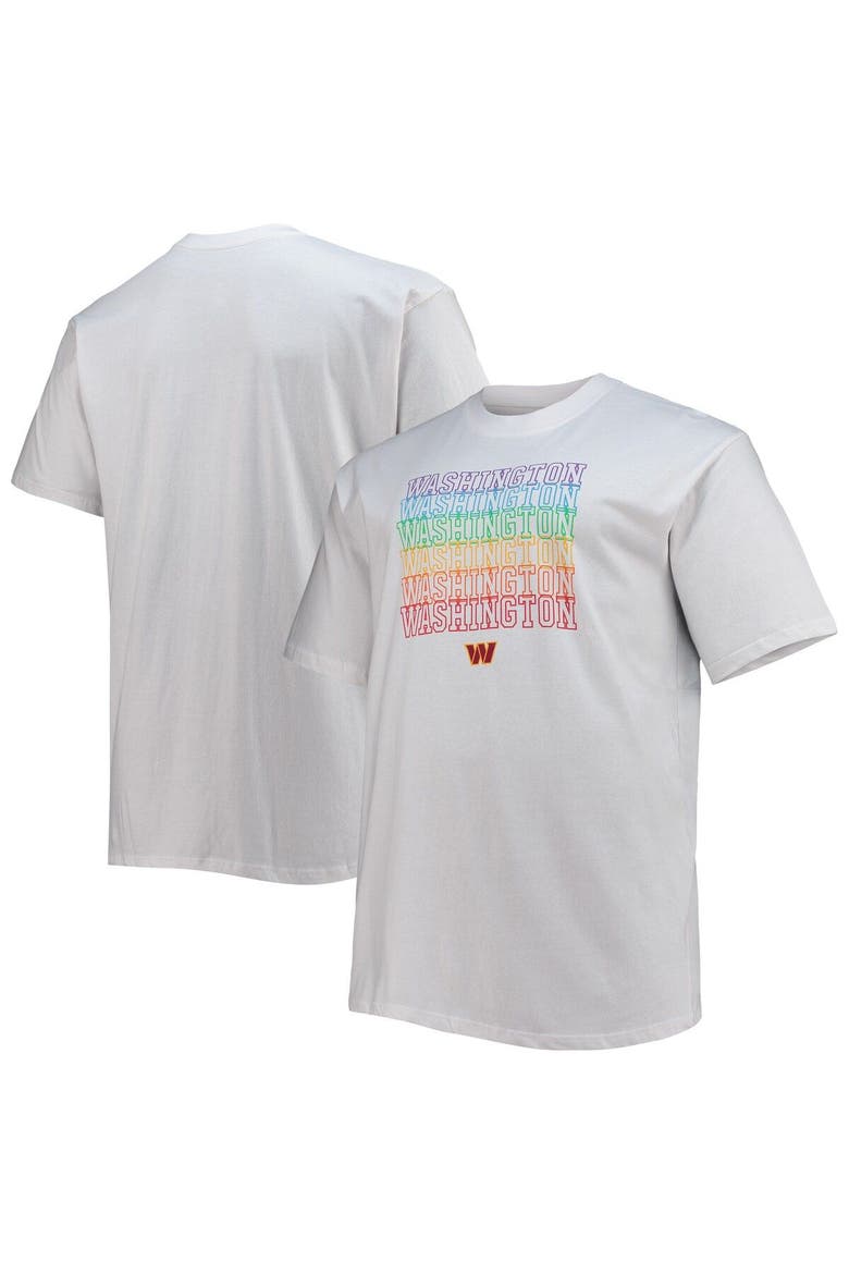 Men's Fanatics Branded White Washington Commanders Big & Tall City Pride T-Shirt, Main, color, White