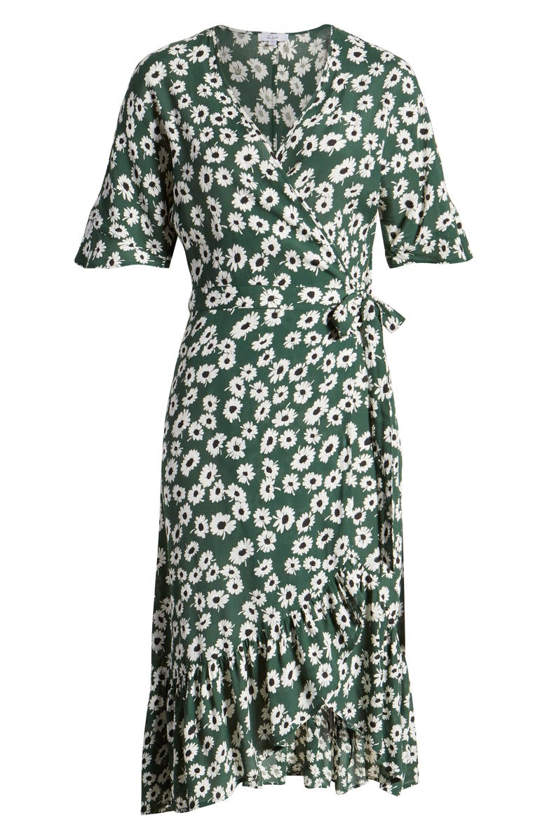 Rails Florence Daisy Print Wrap Dress, Alternate, color, 
