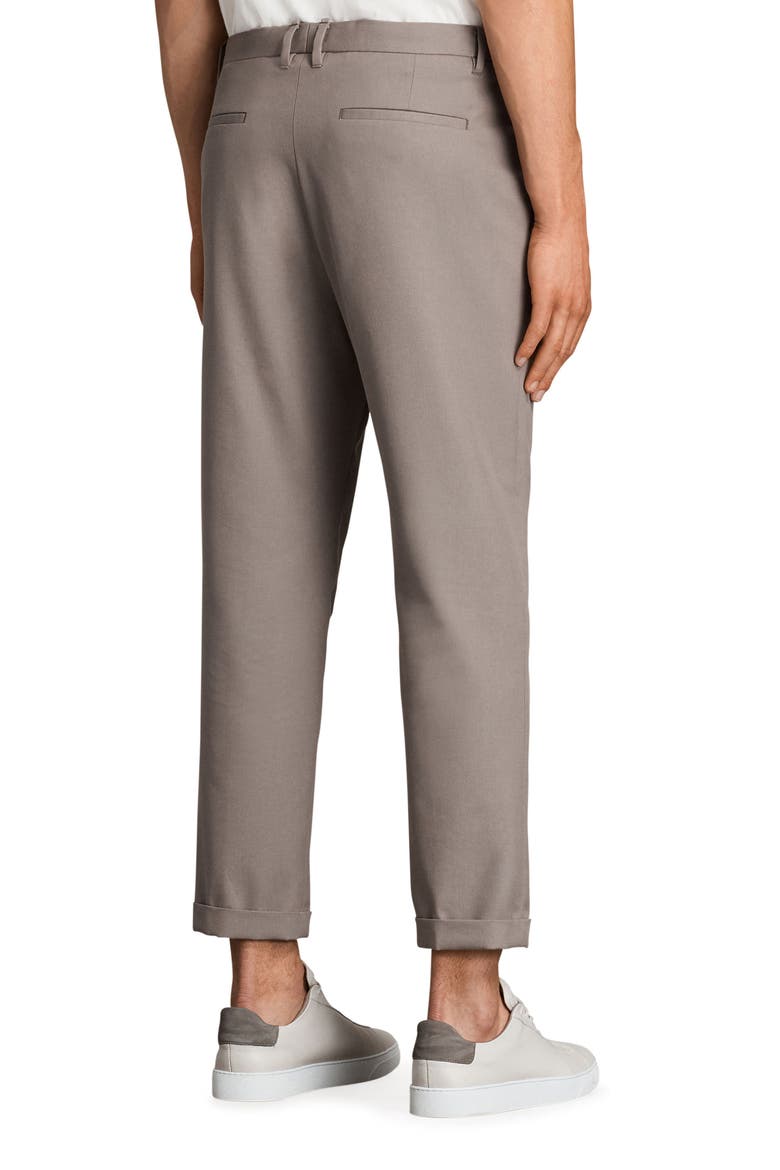 Tallis Pleated Cotton & Wool Trousers, Alternate, color, SOFT KHAKI GREEN