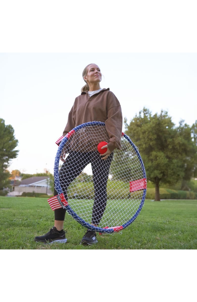 Spikeball Weekender USA Set Roundnet Outdoor Yard Game, Alternate, color, Multicolored