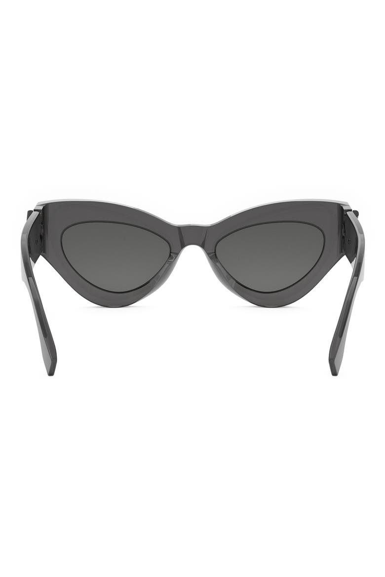 FF Diamonds 52mm Cat Eye Sunglasses, Alternate, color, GREY/ OTHER / SMOKE