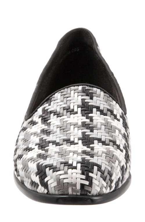Trotters Liz Flat In Black Multi